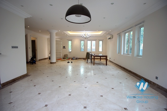 Stunning modern house for rent on Lac Long Quan in diplomat's neighborhood